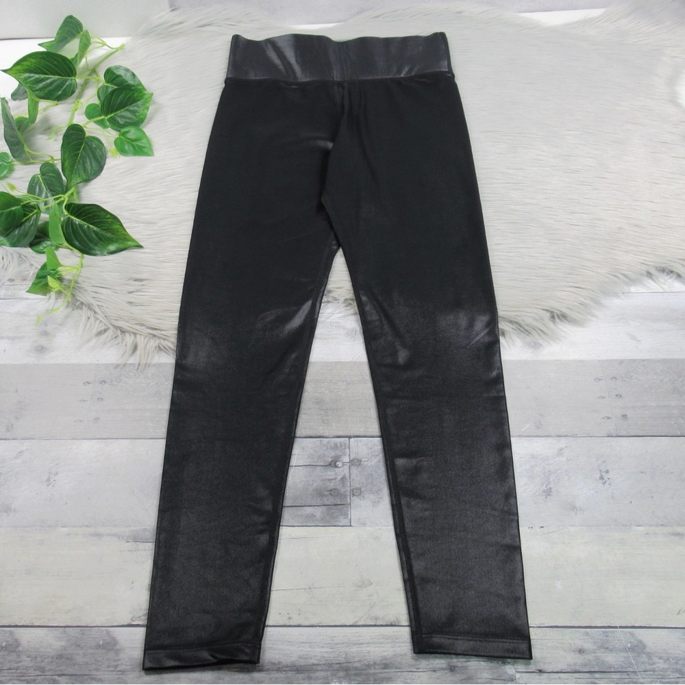 CARBON38 Takara Shine High Rise Full Length Glossy Black Leggings Size Large - Picture 5 of 15